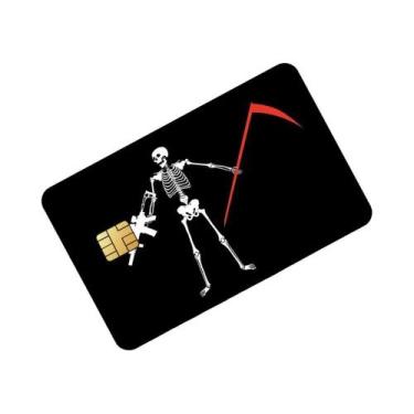 Imagem de Adesivos Impermeáveis Com Tema Pirata Para Cartões De Crédito - 4 Peça