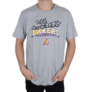 Imagem de Camiseta Masculina NBA MC Los Angeles Lakers Cinza - NB964-Masculino