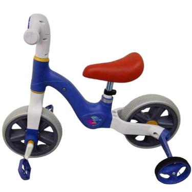 Imagem de Triciclo Balance Bike Retro 2 em 1 Azul Unitoys