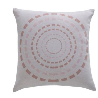 Imagem de Almofada Decorativa Turin Quadrada Com Refil 58% Algodão / 42% Poliéster - Mandala Rose