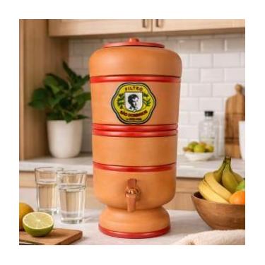 Imagem de Filtro de Barro Premium 12 Litros  Completo Vela, Boia e Torneira - SA