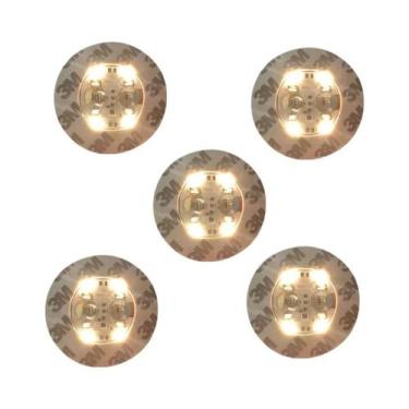 Imagem de Base De Copo LED Alimentada Por Bateria Com 3 Modos, Adesivo Luminoso 