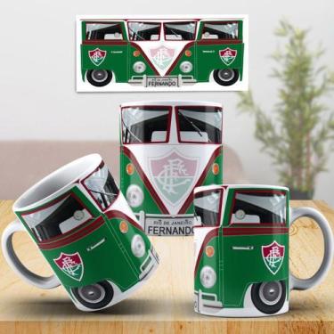 Imagem de Caneca Personalizada com nome Kombi time FLUMINENSE - 325ml - ABRAKADA