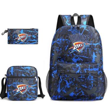 Imagem de Conjunto de mochilas Thunder Basketball School, 3 unidades para crianç