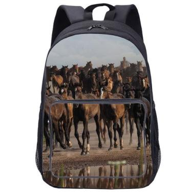 Imagem de Mochila escolar Animal Horse para crianças - yiweisai
