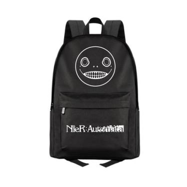 Imagem de Mochila Nier: bolsa escolar infantil Automatas 3D de algodão e poliést