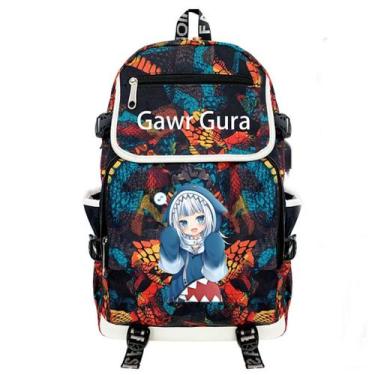 Imagem de Mochila escolar Gawrs Guras Anime para crianças 35x20x47cm - yiweisai