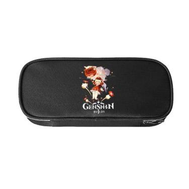 Imagem de Bolsa de lápis Genshins Impacts Klee Anime de grande capacidade 20x5x1