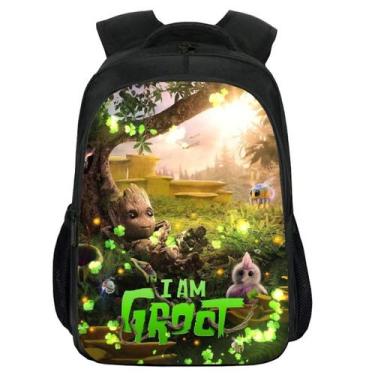 Imagem de Mochila I am Groot Baby Tree Kids School Poliéster 350g - Yiweisai