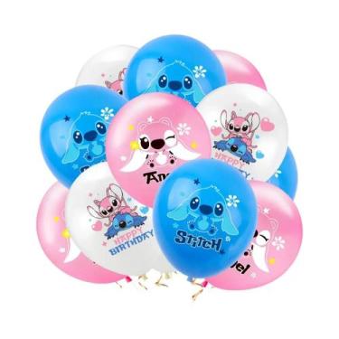 Imagem de Conjunto De Balões De Látex Lilo E Stitch De 12 Polegadas Para Decoraç