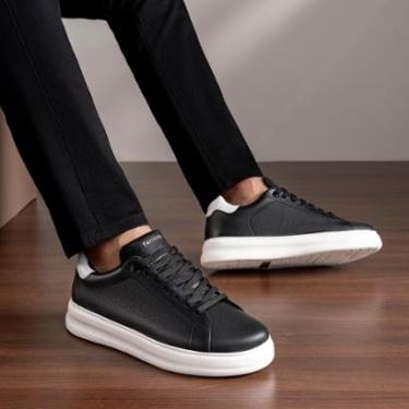 Imagem de Tênis Masculino Ferricelli Couro Macio Conforto Casual-Masculino
