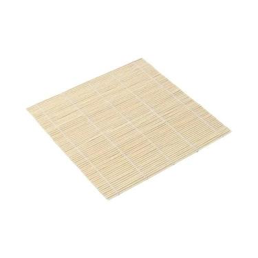 Imagem de Esteira De Sushi De Bambu Branco Antiaderente Para Enrolar Rolos De Ar