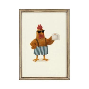 Imagem de Pôster De Arte De Parede Com Animais Para Banheiro Infantil, Impressão