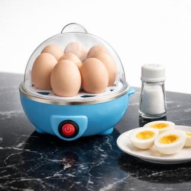 Imagem de Cozedor de Ovos Elétrico 110V Até 7 Ovos, Ponto Ajustável por Água, Lu