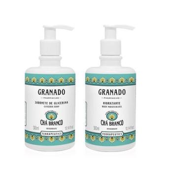 Imagem de Granado Kit Chá Branco Sabonete Líquido E Hidratante Dia Mães