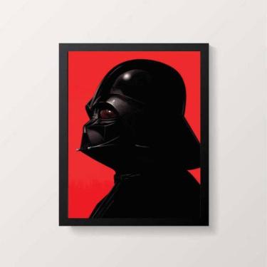 Imagem de Quadro Desenho Darth Vader Perfil