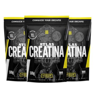 Imagem de Kit 3x Atlas Creatina - 500g - Iridium Labs-Unissex