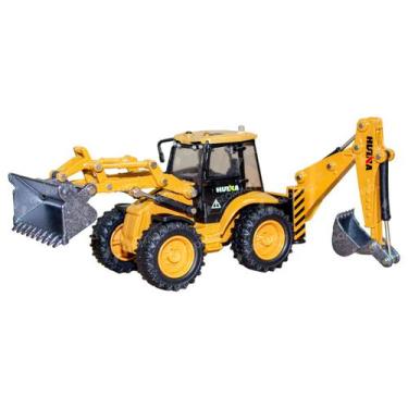 Imagem de Brinquedo Da Maquina Agrícola Retroescavadeira Modelo 1:50 - Huina