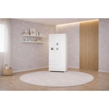 Imagem de Guarda Roupa Infantil  3  Portas 2 Gavetas Lunni -  MobiBaby