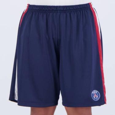 Imagem de Calção PSG Apps Infantil Azul Marinho - Braziline, 2 ANOS