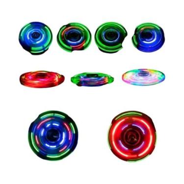 Imagem de Fidget Spinner LED Transparente Iluminado 75cm Lembrancinhas De Festa 