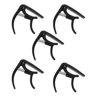Imagem de Kit 5 Capotraste Braçadeira Para Violão Aço Nylon E Guitarra - BravOne