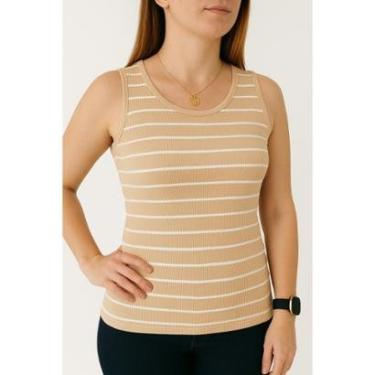 Imagem de Regata Blusa Feminina Básica Canelada-Feminino