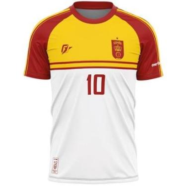 Imagem de Camiseta Filtro UV Espanha Copa Torcedor La Fúria Coroa-Masculino