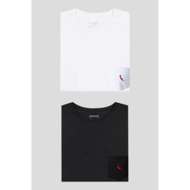 Imagem de Kit 2 Camisetas Bolso Noturno E Paz Reserva-Masculino