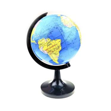 Imagem de Globo Terrestre Le Base e Régua Preto 14,2cm, UNICA