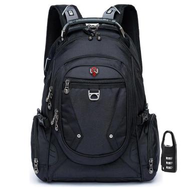 Imagem de Mochila Swissport Executiva Masculina Antifurto Notebook Cabo de Aço USB Reforçada 33 Litros-Unissex
