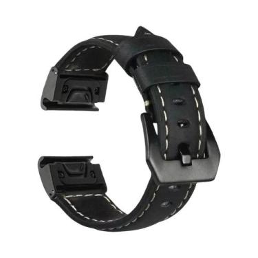 Imagem de Pulseira De Couro Quickfit De 22mm E 26mm Para Garmin Fenix 7X 6X 5X p