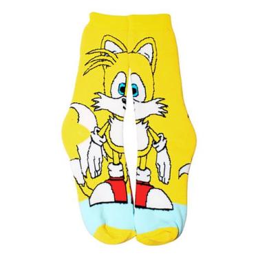 Imagem de Meias Divertidas Sonic Shadow Tails Infantil Personagens - GAC VARIEDA