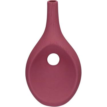 Imagem de VASO DECORATIVO ENFEITE PLANTA APARADOR GARRAFA CERÂMICA 31x16x11cm TERRACOTA