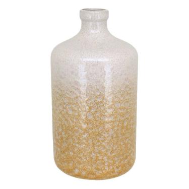 Imagem de VASO DECORATIVO ENFEITE PLANTA CERÂMICA 36x19x19cm AMARELO