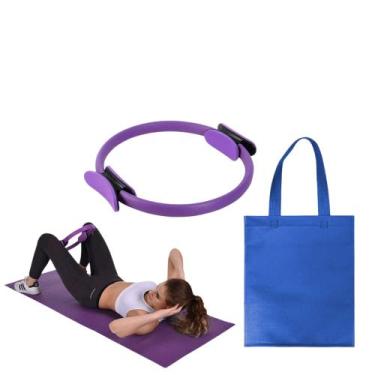 Imagem de Kit anel de pilates + bolsa tnt azul - Vollo