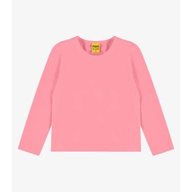 Imagem de Blusa Manga Longa Infantil Feminina Rovitex Kids Rosa, 1, Rosa