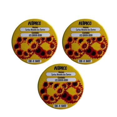 Imagem de Kit de Bottons Identificadores Kit 3 Botton Identificador para Crianças Atipicas e Auti...