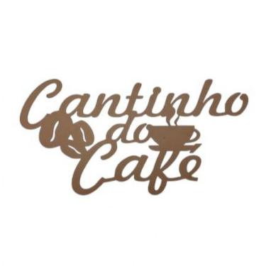 Imagem de Cantinho do Café Xicara em MDF Natural [F031] para Organizar Chaves com Corte a Laser Natural Trovarelli Móveis