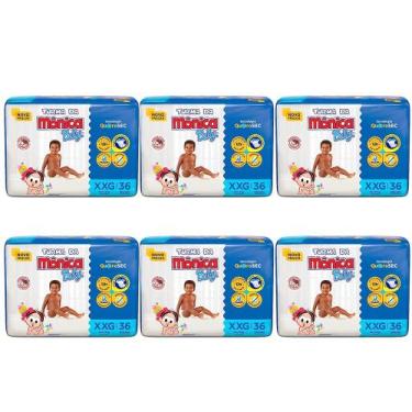 Imagem de Fralda Turma da Mônica Baby Mega Tamanho XXG - Pacote com 36 Fraldas D