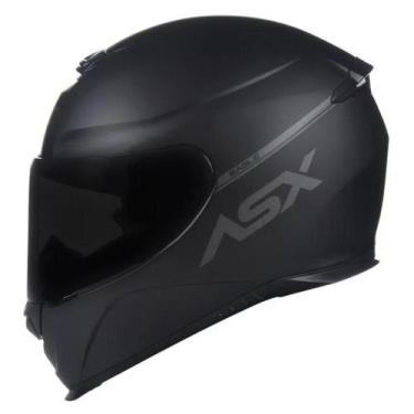 Imagem de Capacete ASX Eagle Moto Narigueira Bavete Motociclista Cores, Preto Fo