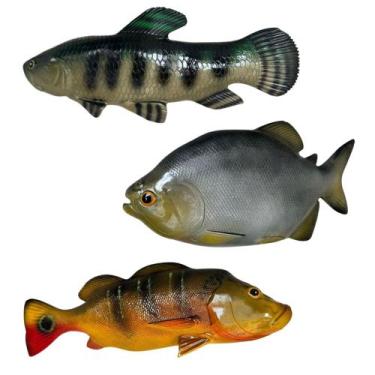 Imagem de Peixe Grande Em Resina Decoraçao Parede Traíra ou Tucunaré ou Pacú - M