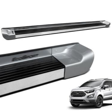 Imagem de Estribo Lateral Ecosport 2013 a 2019 Prata Dublin Personalizado - Gtno