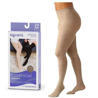 Imagem de Meia Calça Sigvaris 862 Premium 20-30 Mmhg Ponteira Fechada, P3, Natur