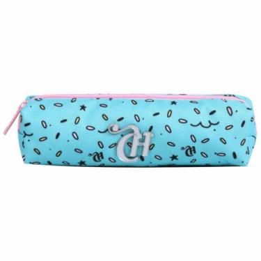 Imagem de Estojo Capricho Menina Azul Claro Estojo Escolar Dmw 11308