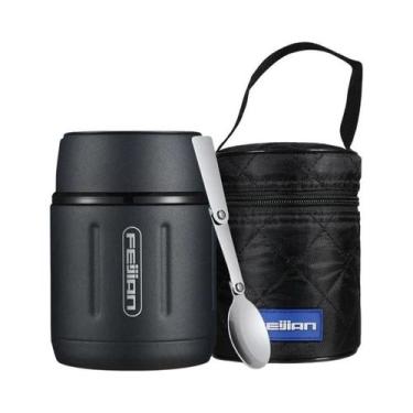 Imagem de Lancheira Infantil De 500ml Fjbottle Em Aço Inoxidável 316 Com Isolame