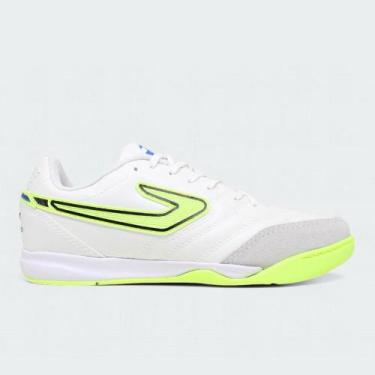 Imagem de Tenis futsal Topper Maestro Club V - unissex - branco e verde, Bco, Vr