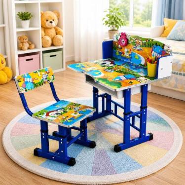 Imagem de Mesa Infantil com Cadeira Ajustável Estudo Criança - Yeet