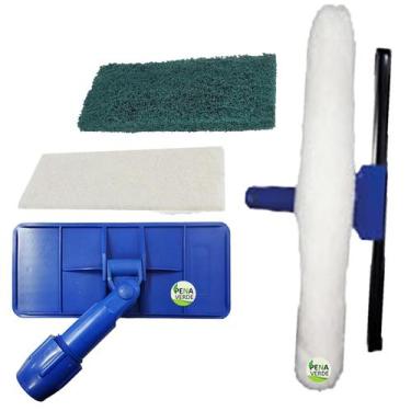 Imagem de Kit Limpa Tudo LT Com Junção 360 Giro Para Cantos Paredes Piso + Fibra