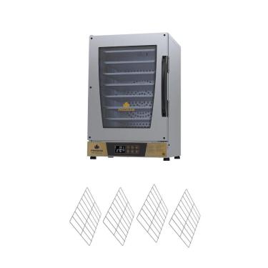 Imagem de Kit Forno Turbo Elétrico Profissional Digital Progás 220V Prp-008 Plus Aço Inox com 4 Grades Dourado 220V